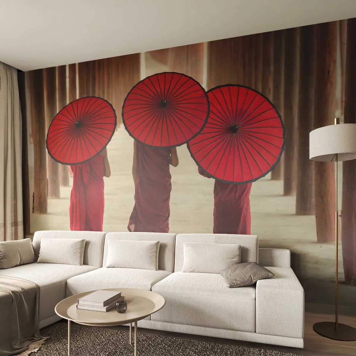 Fototapeta Premium Canvas - W drodze do Czystej Krainy - Azja, Birma, Kobiety - 200x140 cm