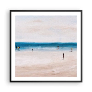 Plakat w czarnej ramie - Naturalna potrzeba - 60x60 cm