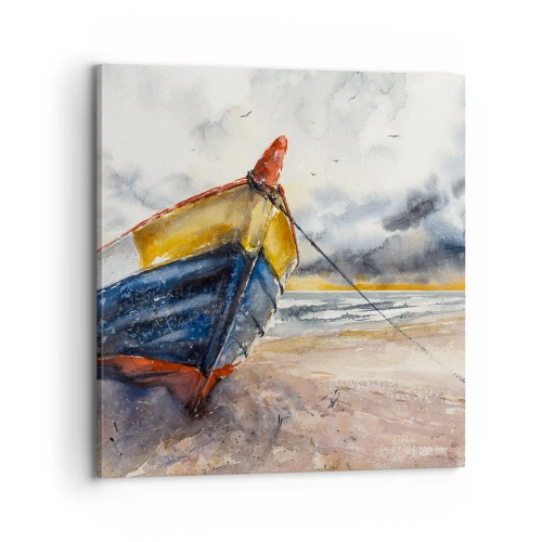 Obraz na płótnie - Odpoczynek na brzegu - 70x70 cm