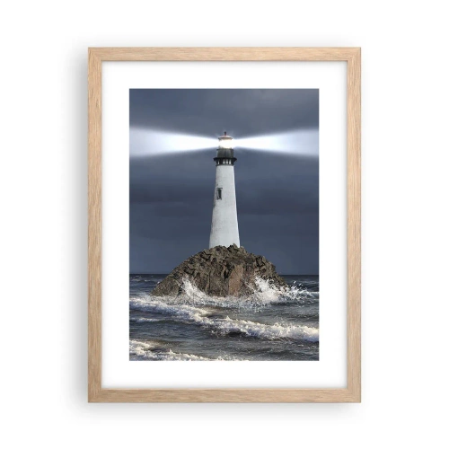 Plakat w ramie jasny dąb - Tu…tu…tutaj! - 30x40 cm