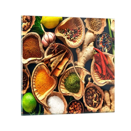 Obraz na szkle - Bierz, co chcesz - 60x60 cm