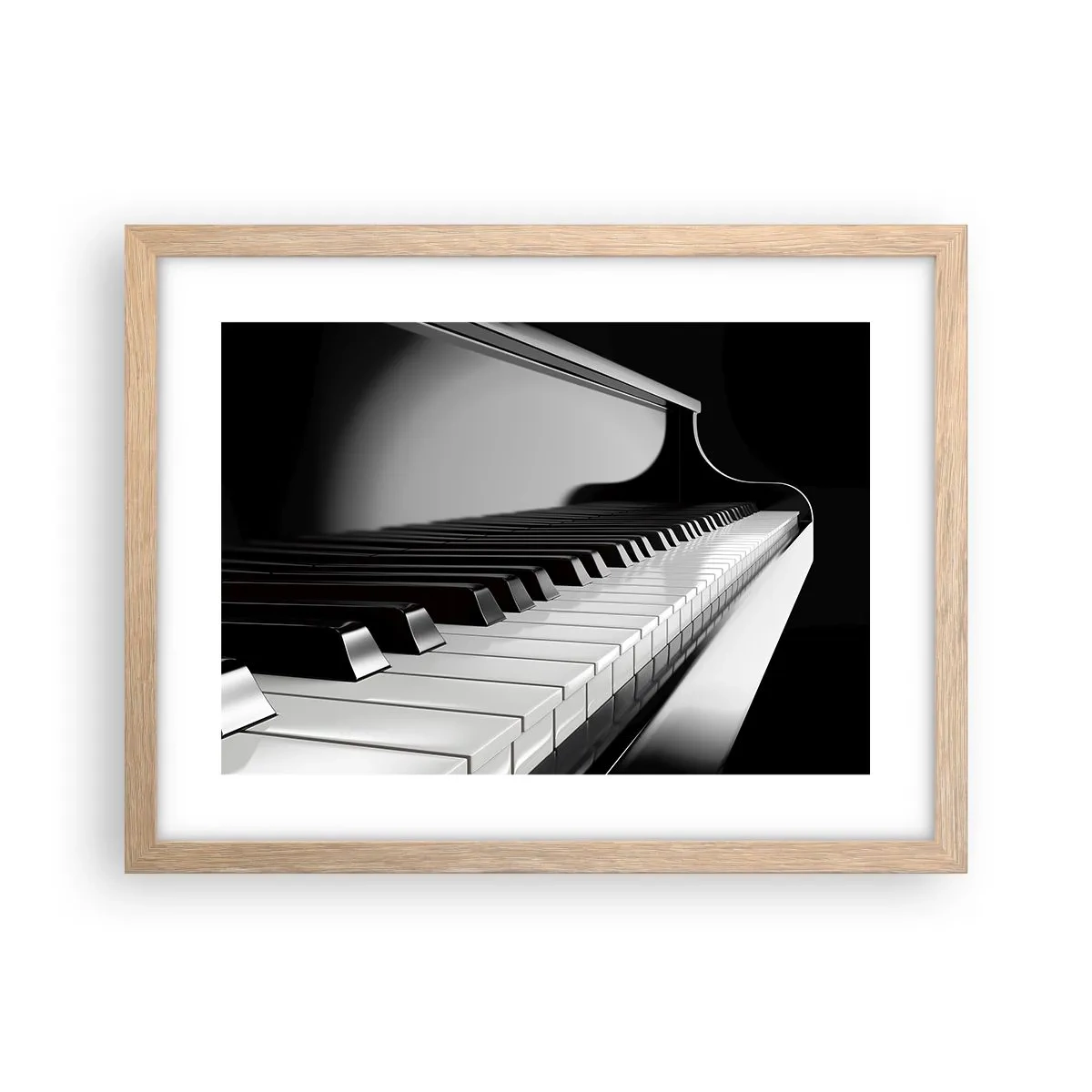 Plakat w ramie jasny dąb - Harmonia kształtów i barw - 40x30 cm