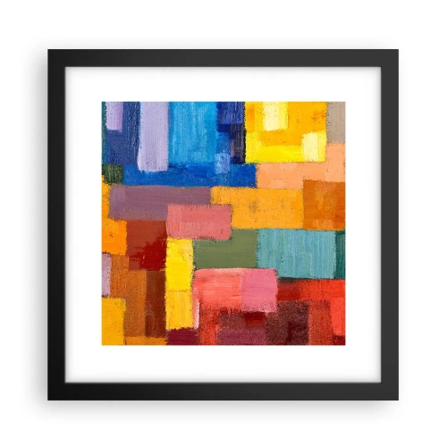 Plakat w czarnej ramie - Każdy inny, wszystkie barwne - 30x30 cm