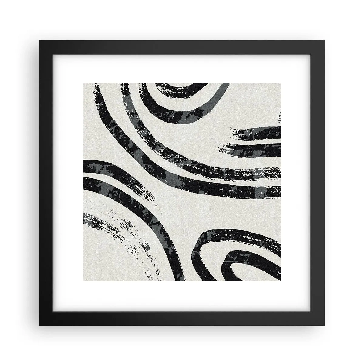 Plakat w czarnej ramie - W pół zatrzymany - 30x30 cm
