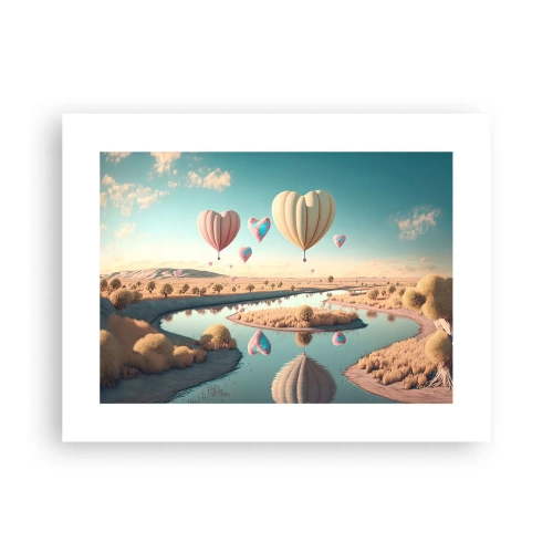 Plakat - Miłość pozwala wznieść się - 40x30 cm