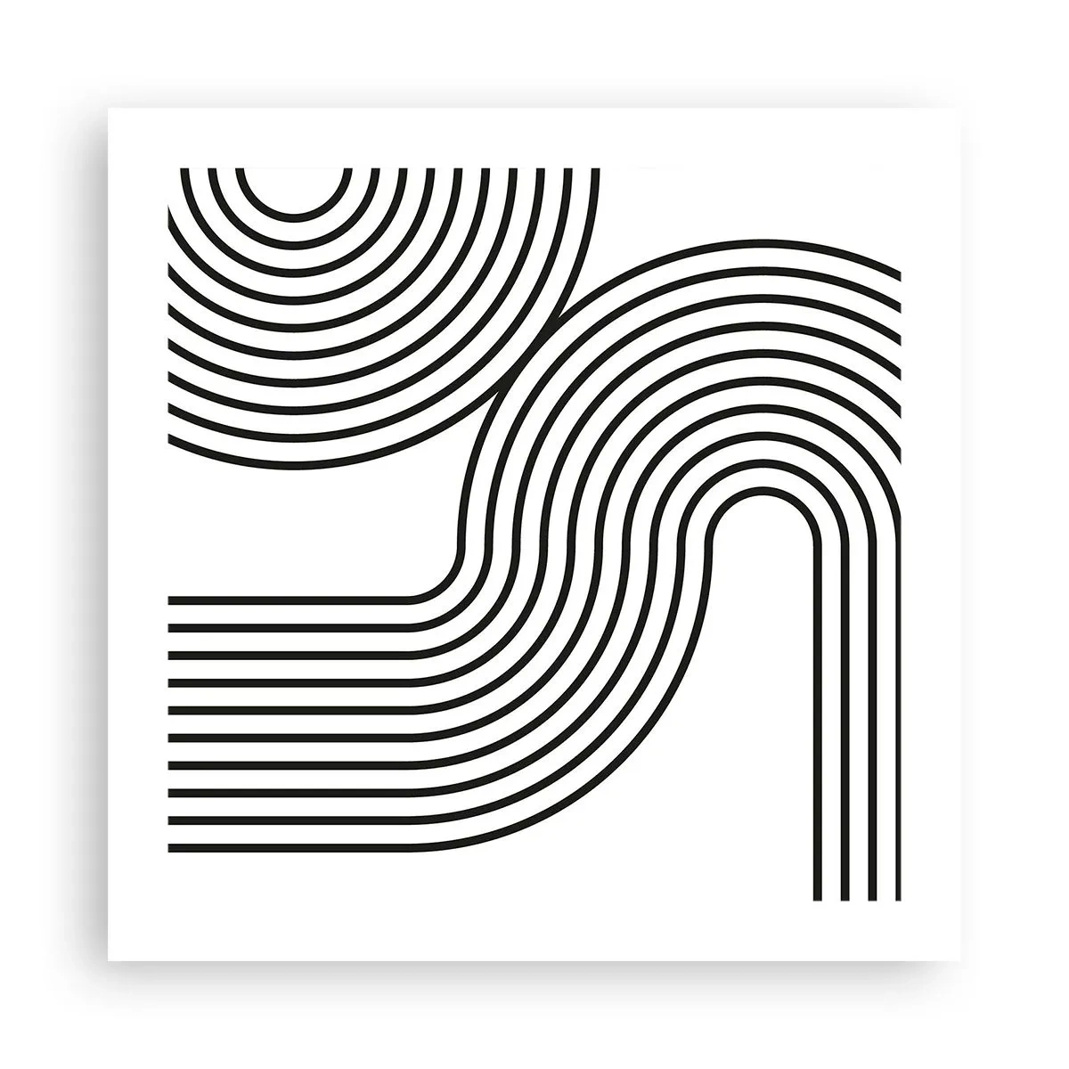 Plakat - Na zakręcie - 50x50 cm