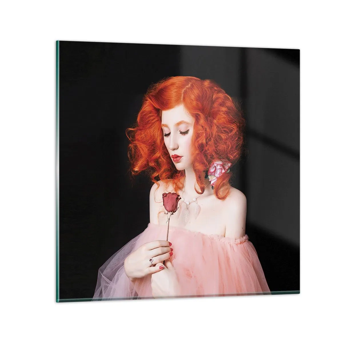 Obraz na szkle - W barokowym stylu - 40x40 cm