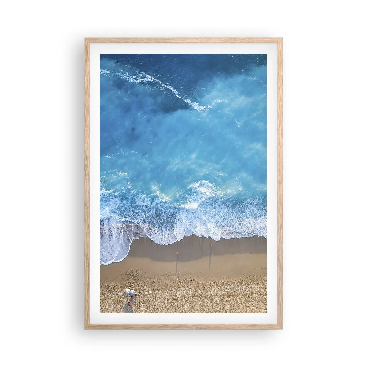 Plakat w ramie jasny dąb - Siła błękitu - 61x91 cm