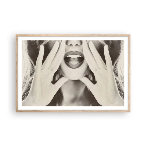 Plakat w ramie jasny dąb - Już idę! - 91x61 cm