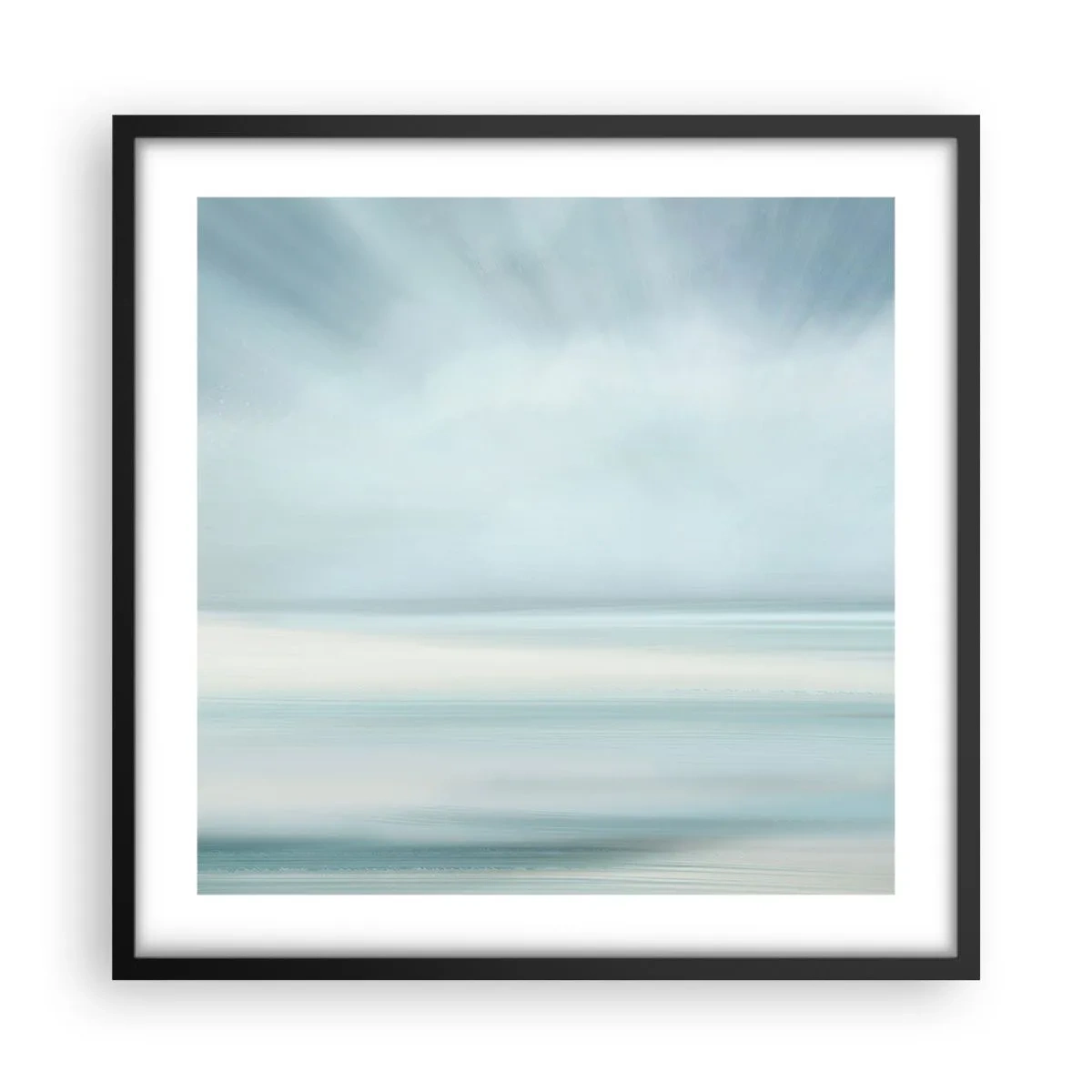 Plakat w czarnej ramie - Spokój aż po horyzont - 50x50 cm