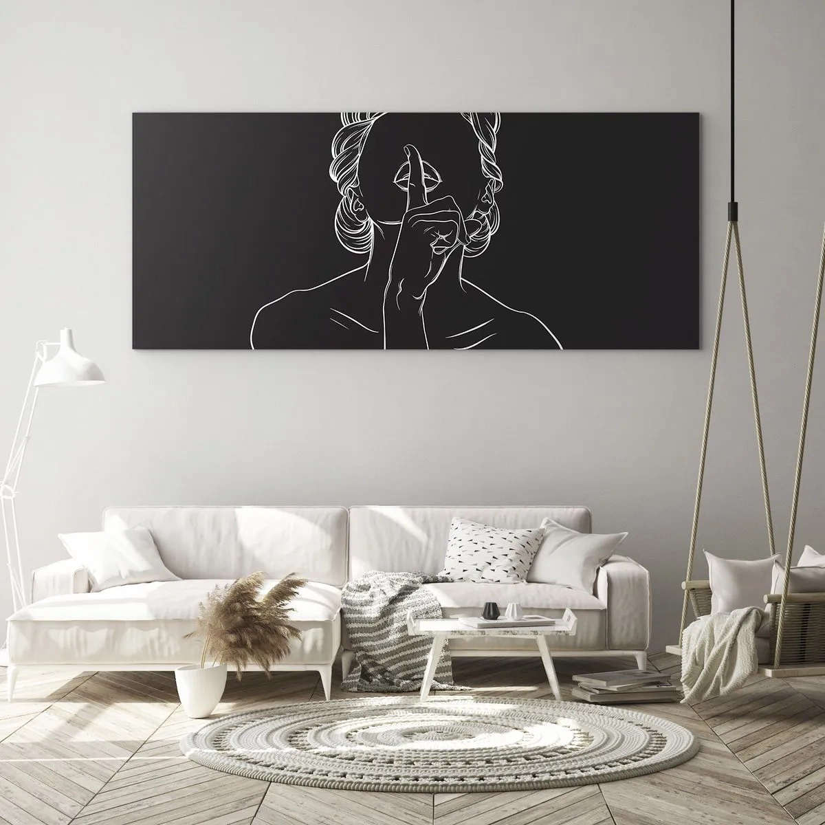 Obraz na szkle - Piękno rozkwita w ciszy - 100x40 cm