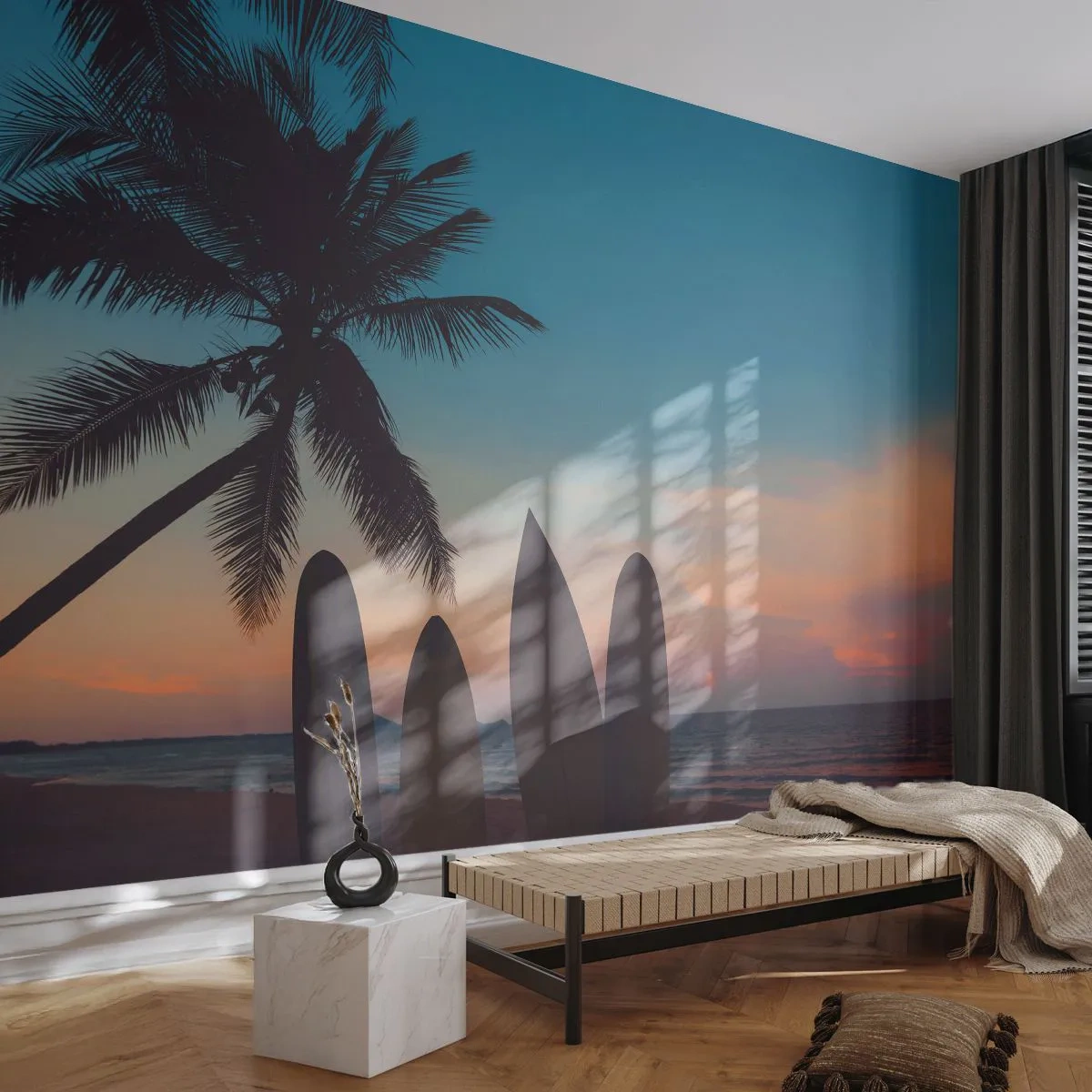 Fototapeta Samoprzylepna Deluxe Sticker - Jutro też będzie zabawa - Krajobraz, Surfing, Morze - 250x175 cm