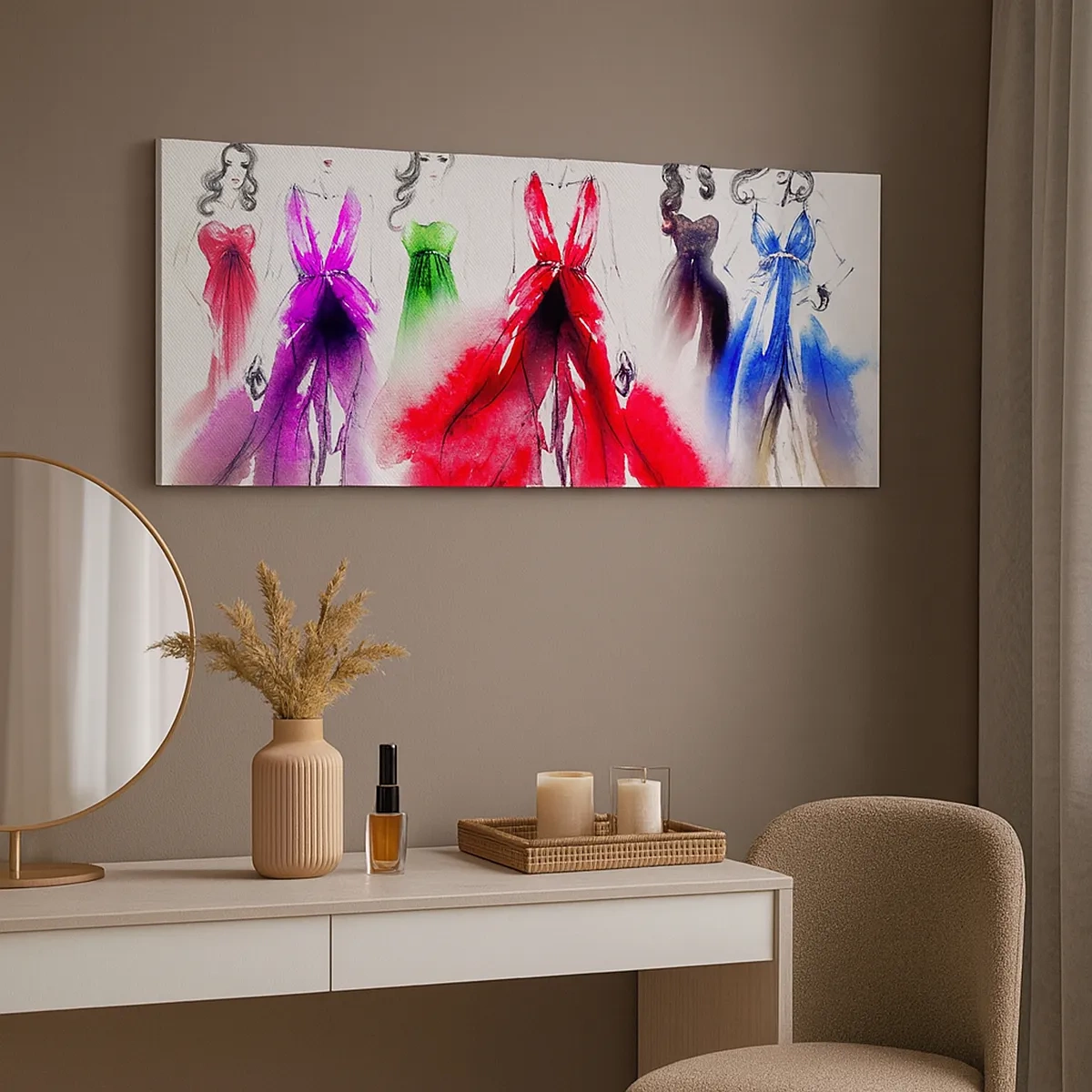 Obraz na płótnie - Nastroje na stroje - 30x30 cm