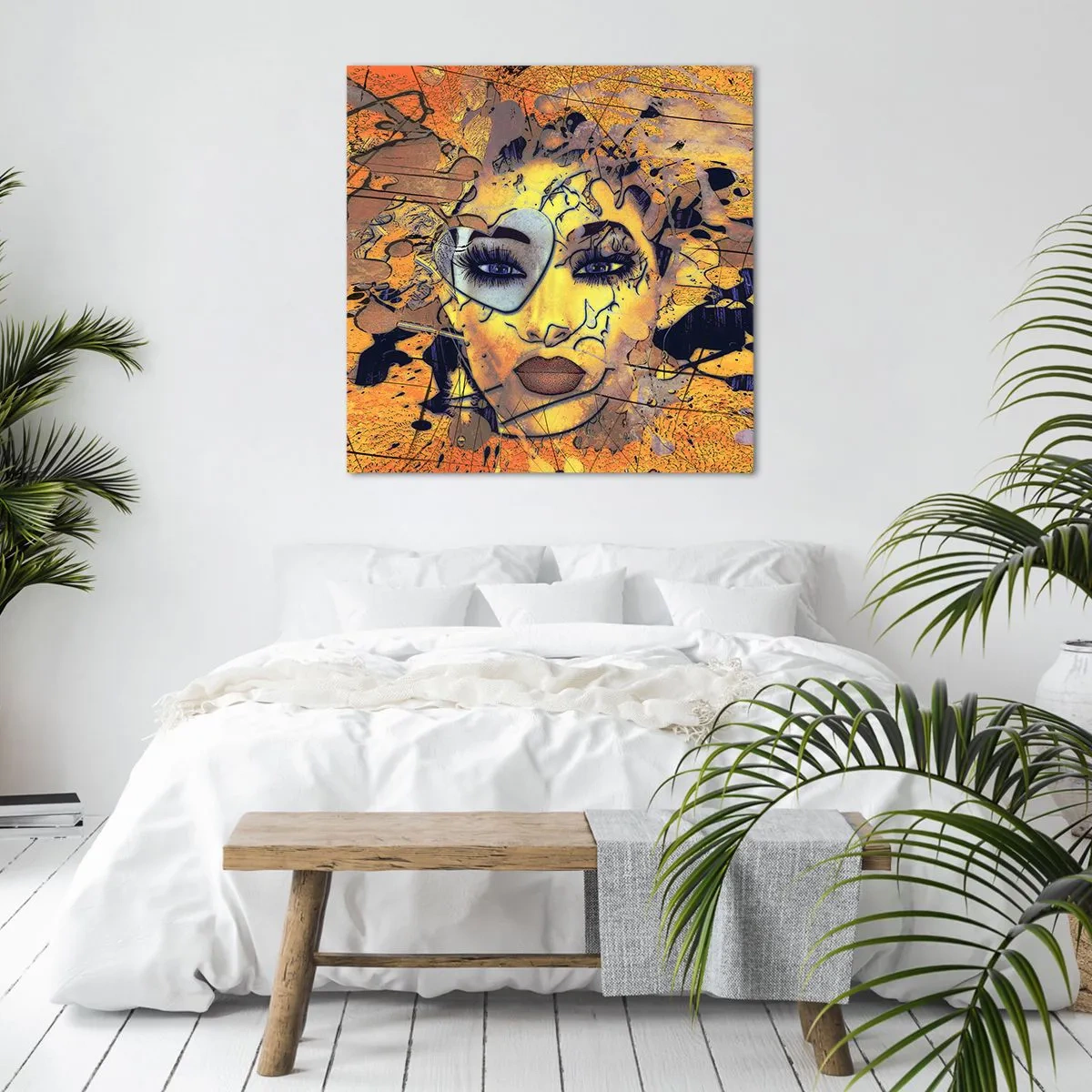 Obraz na płótnie - Słoneczna piękność - 60x60 cm