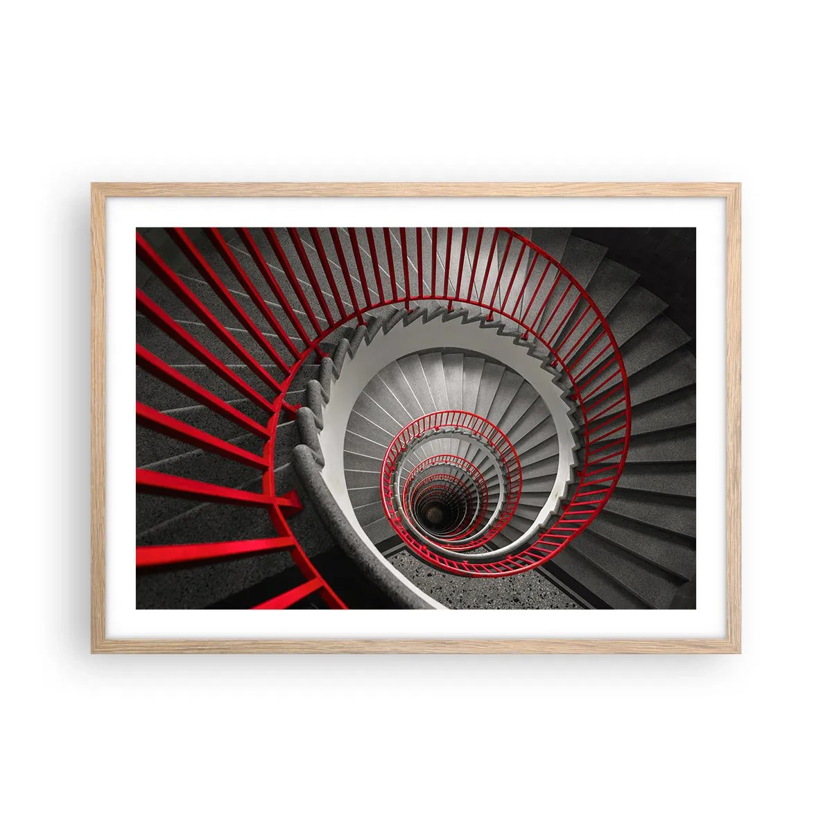 Plakat w ramie jasny dąb - Zabawy architektury - 70x50 cm