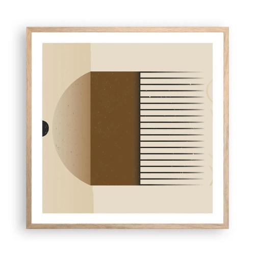 Plakat w ramie jasny dąb - Różne stany - 60x60 cm