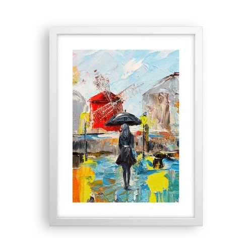 Plakat w białej ramie - Paryskie legendy - 30x40 cm