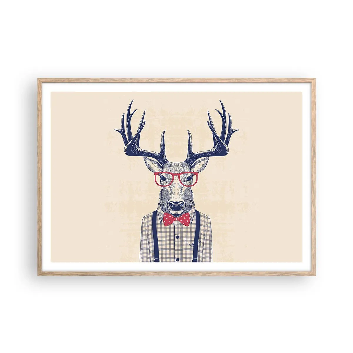 Plakat w ramie jasny dąb - Zabawna ekstrawagancja - 100x70 cm