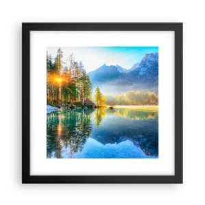 Plakat w czarnej ramie - Majestat i słodycz - 30x30 cm