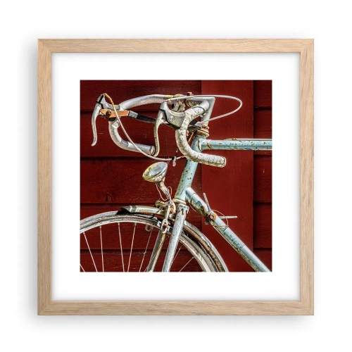 Plakat w ramie jasny dąb - Stworzony do zwycięstw - 30x30 cm