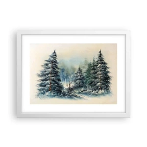 Plakat w białej ramie - Gotowe do Świąt - 40x30 cm
