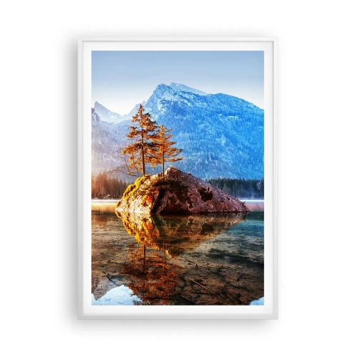 Plakat w białej ramie - Natura w nowym świetle - 70x100 cm