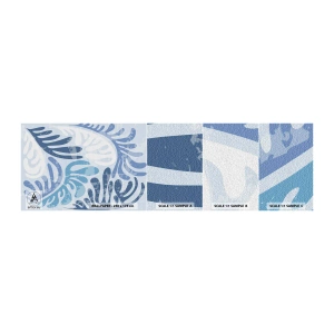 Fototapeta Próbka Standard Eco - Błękitne paprocie - Minimalizm, Pastelowe, Boho - 100x30 cm