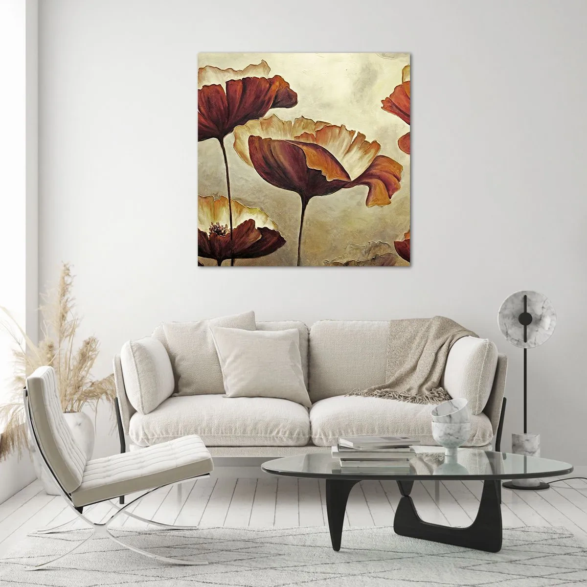 Obraz na szkle - Łąki łan - 60x60 cm