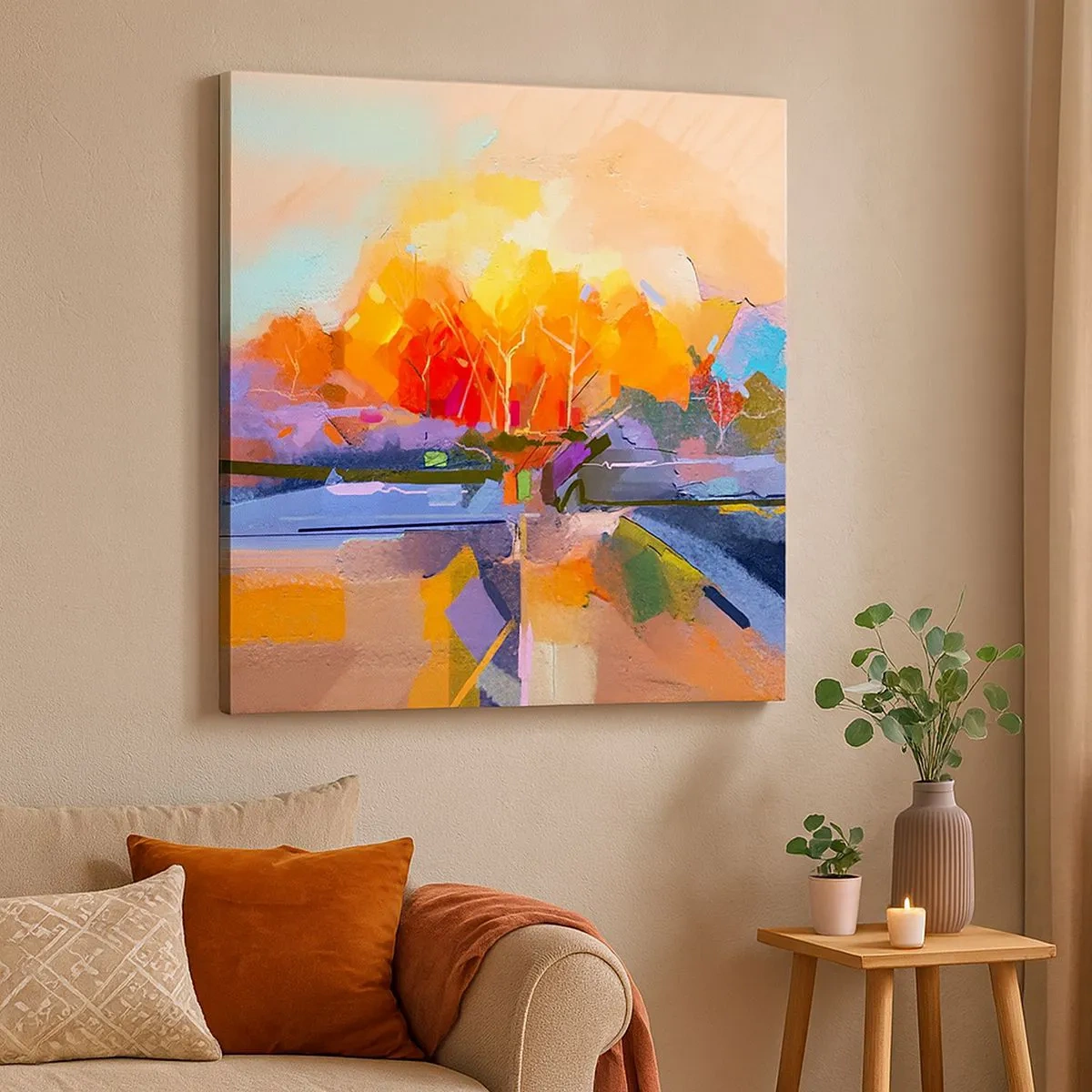 Obraz na płótnie - Stała się jesień - 30x30 cm