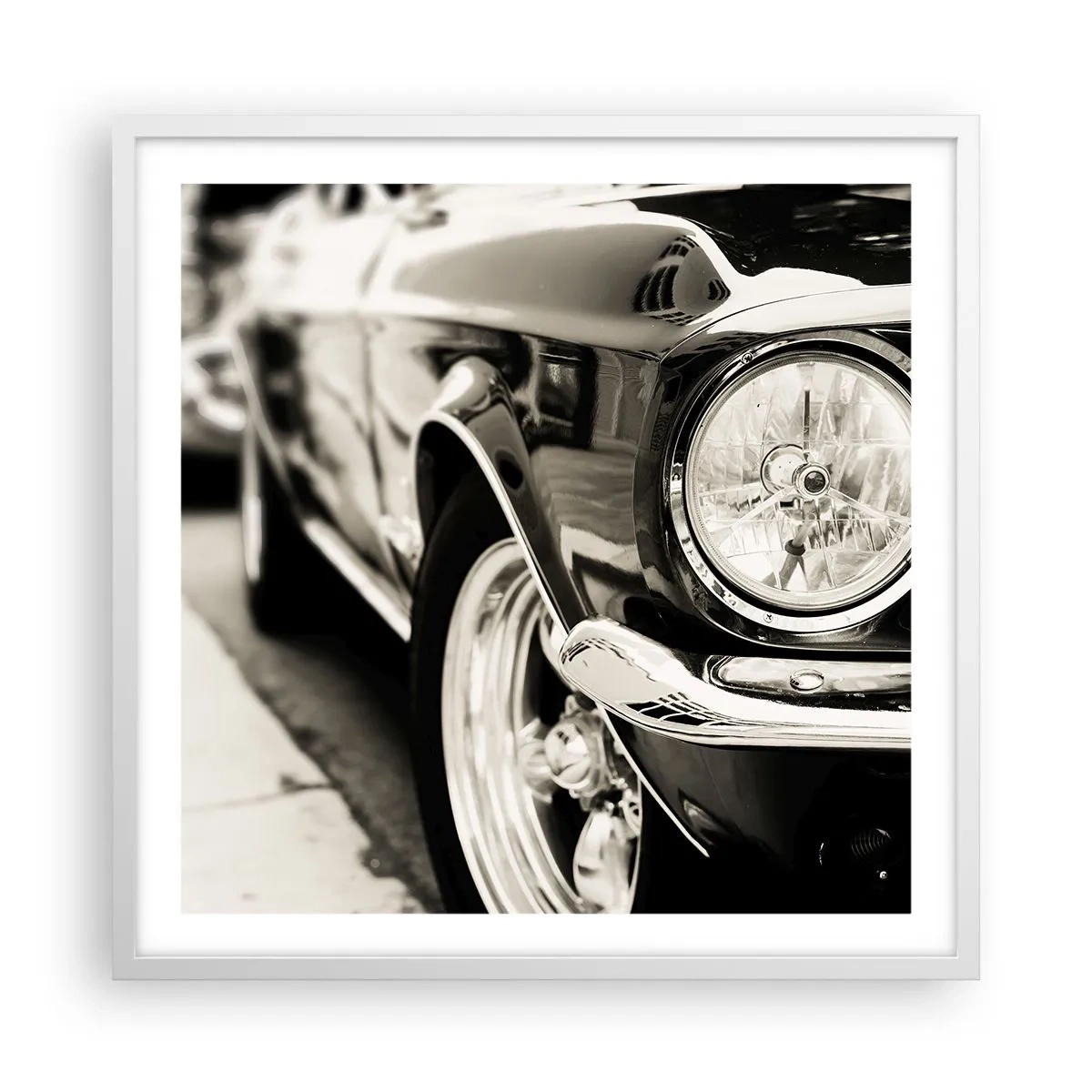 Plakat w białej ramie - Nieprzemijający blask - 60x60 cm