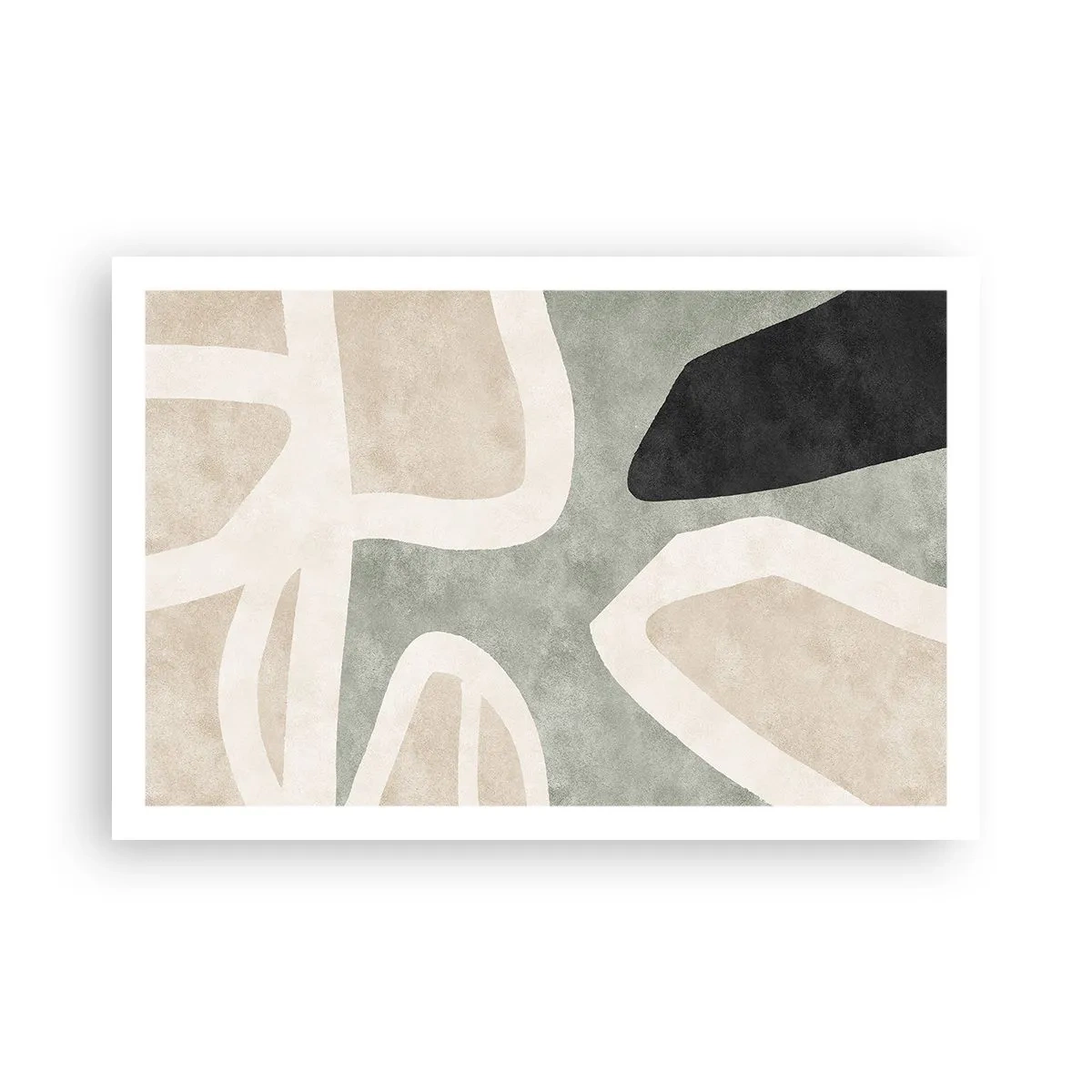 Plakat - Kompozycja z motywem czerni - 91x61 cm