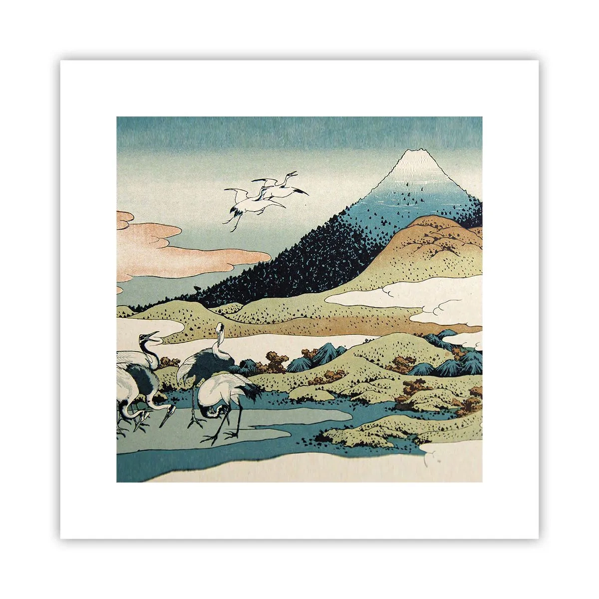 Plakat - W japońskim duchu - 30x30 cm