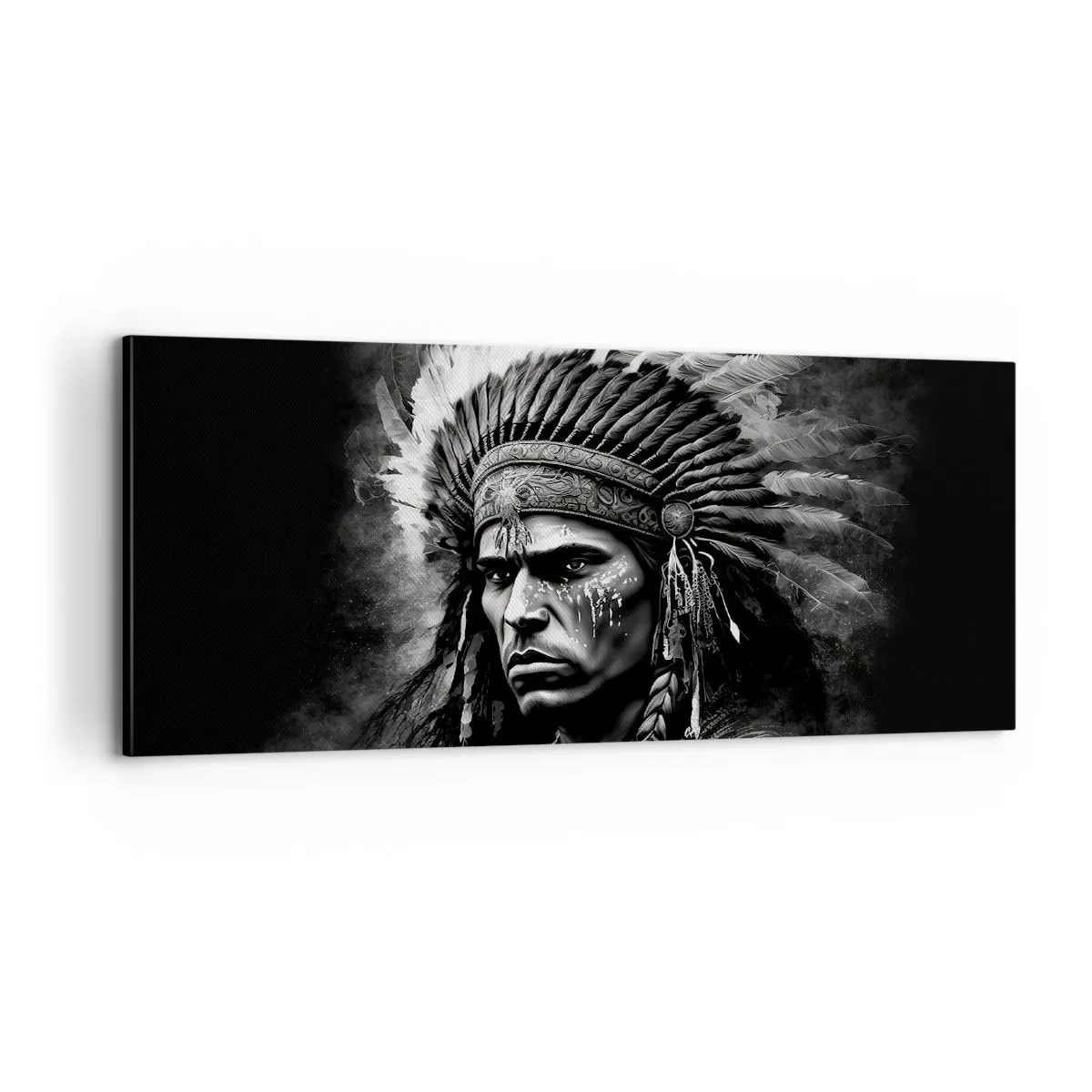 Obraz na płótnie - Wódz i wojownik - 100x40 cm
