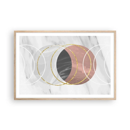 Plakat w ramie jasny dąb - Muzyka sfer - 91x61 cm