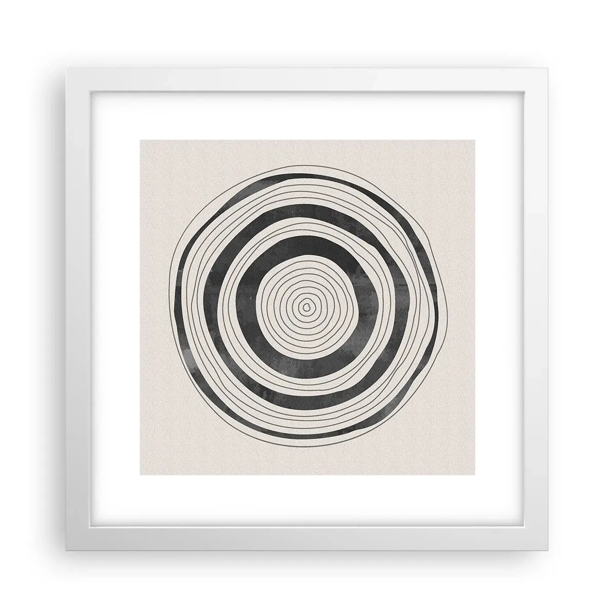 Plakat w białej ramie - Ważne to co pomiędzy - 30x30 cm