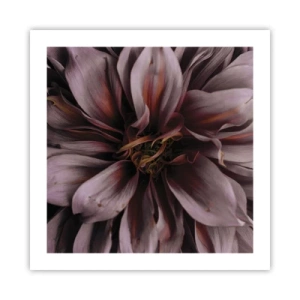 Plakat - Kwietne serce - 50x50 cm