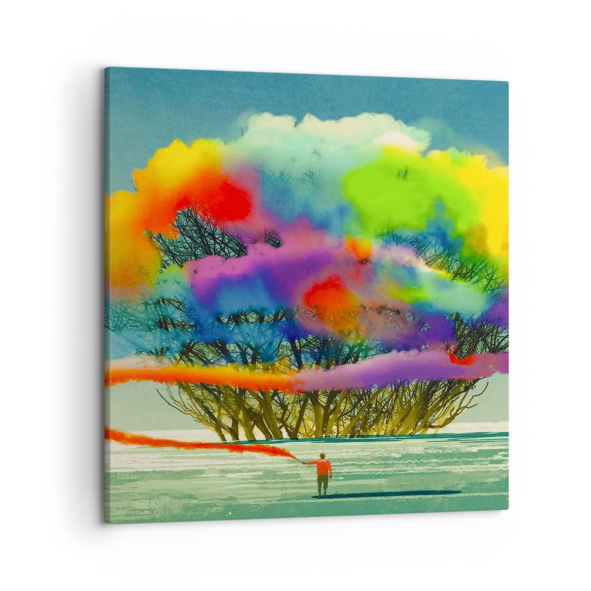 Obraz na płótnie - Ożywić ten świat - 50x50 cm
