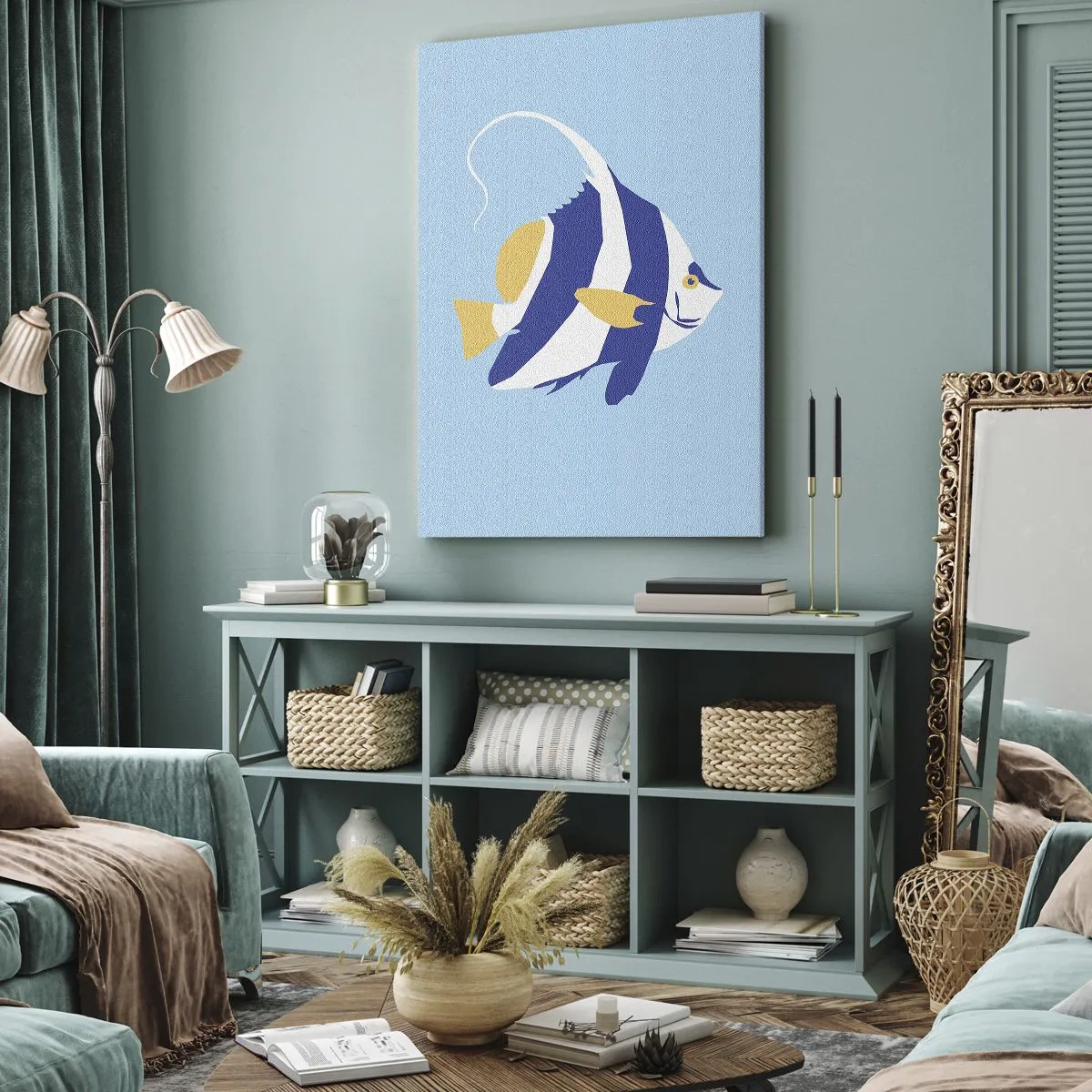 Obraz na płótnie - Miss tropikalnych wód - 65x120 cm