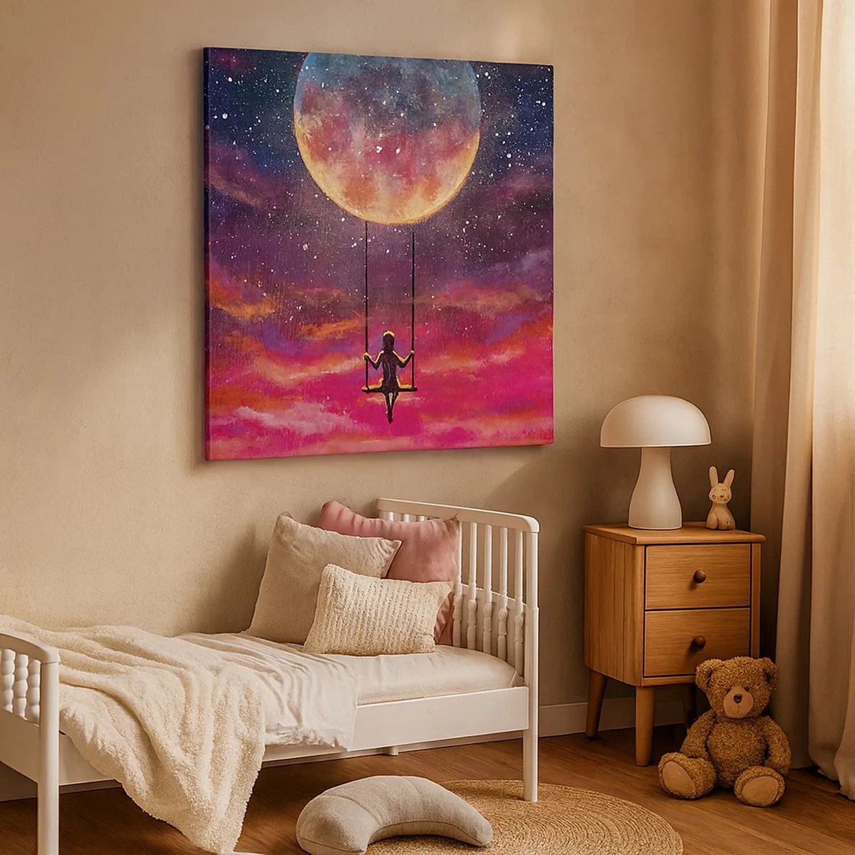 Obraz na płótnie - Bujać w obłokach - 30x30 cm