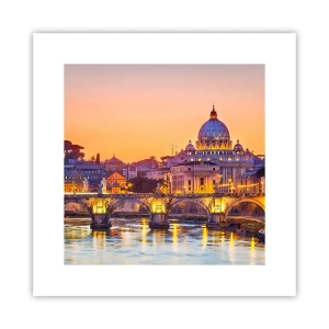 Plakat - Zmierzch nad Wiecznym Miastem - 30x30 cm
