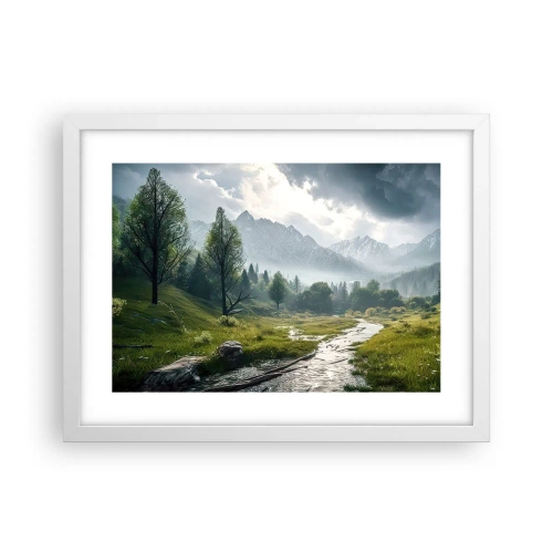 Plakat w białej ramie - Tam i z powrotem - 40x30 cm