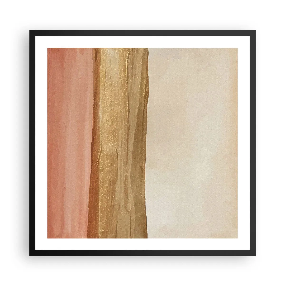 Plakat w czarnej ramie - Kompozycja wertykalna - 60x60 cm