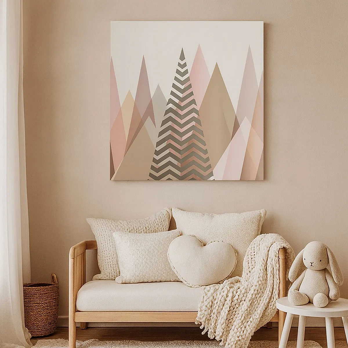 Obraz na płótnie - Piramidalny widok - 30x30 cm