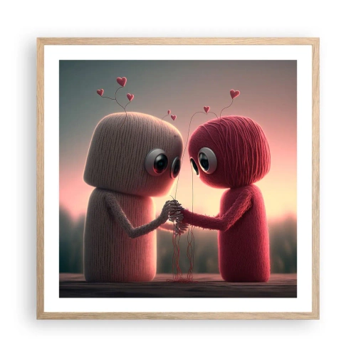 Plakat w ramie jasny dąb - Każdemu wolno kochać - 60x60 cm