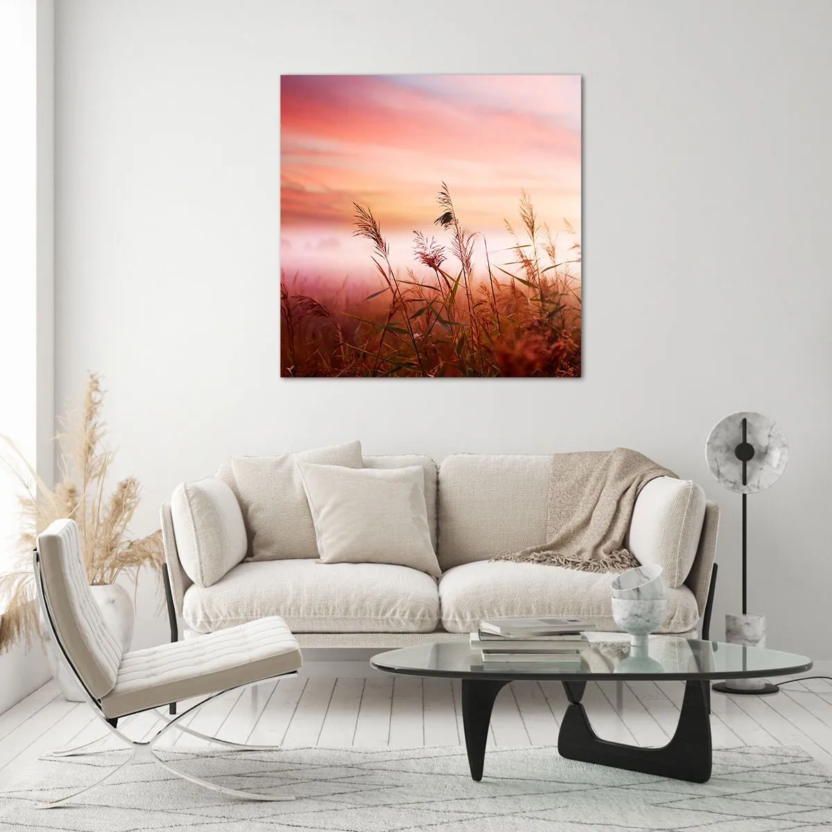 Obraz na szkle - Latawce, dmuchawce, wiatr - 70x70 cm