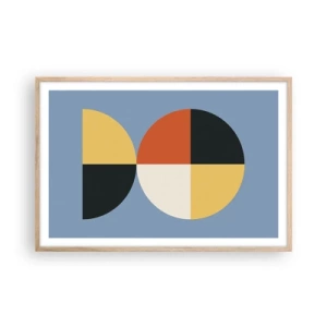 Plakat w ramie jasny dąb - Patrz i licz - 91x61 cm