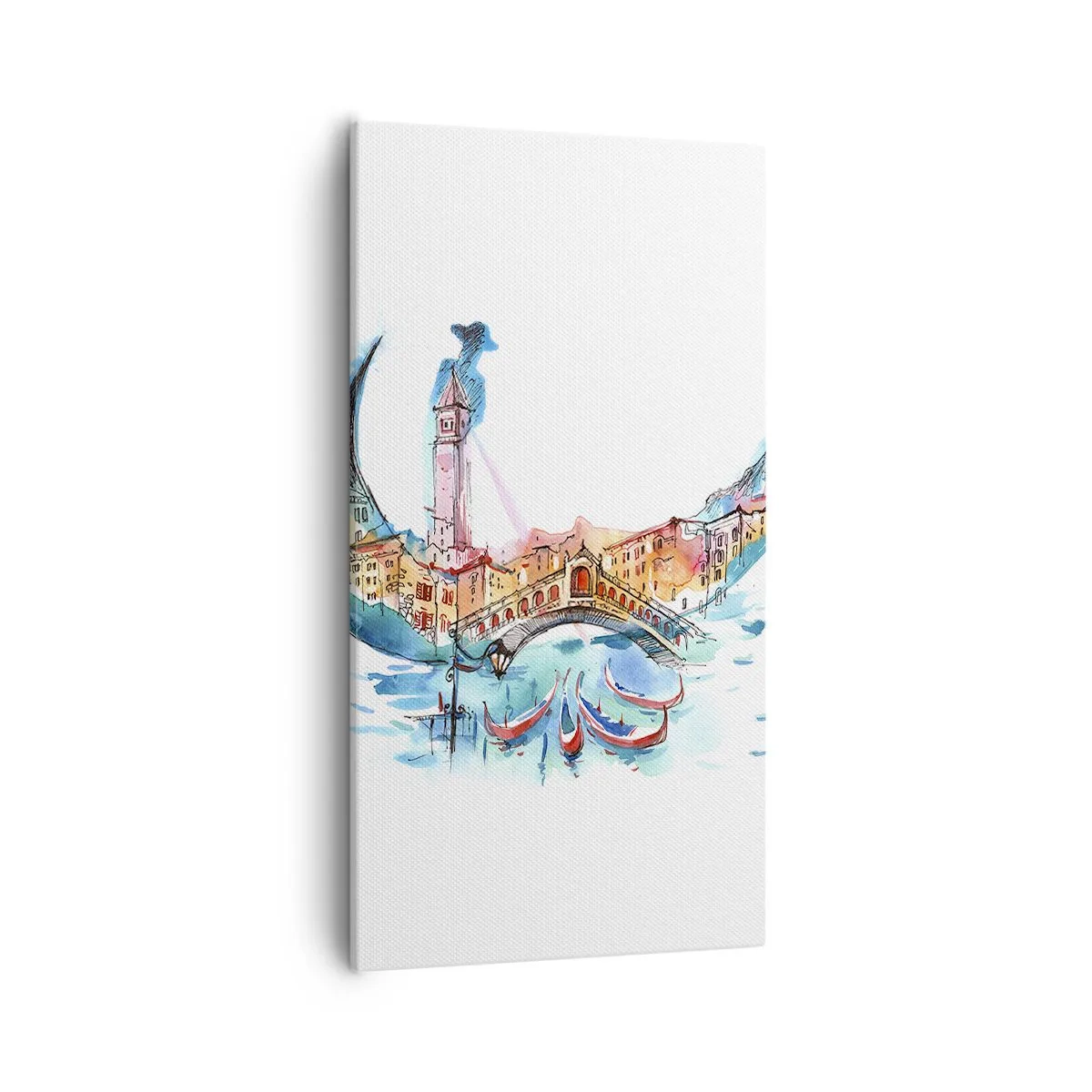 Obraz na płótnie - Płyniemy przez miasto - 55x100 cm