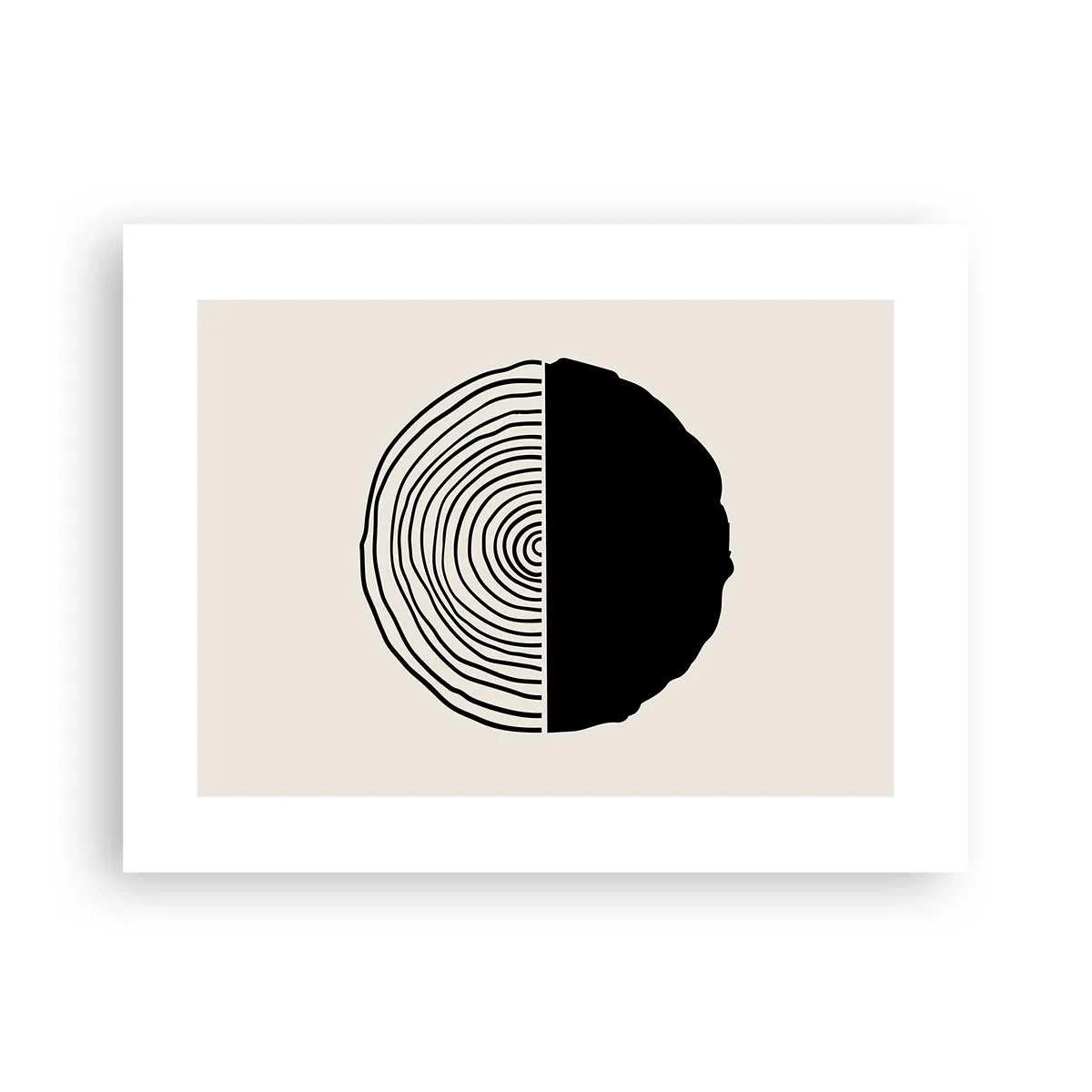 Plakat - Pół na pół - 40x30 cm