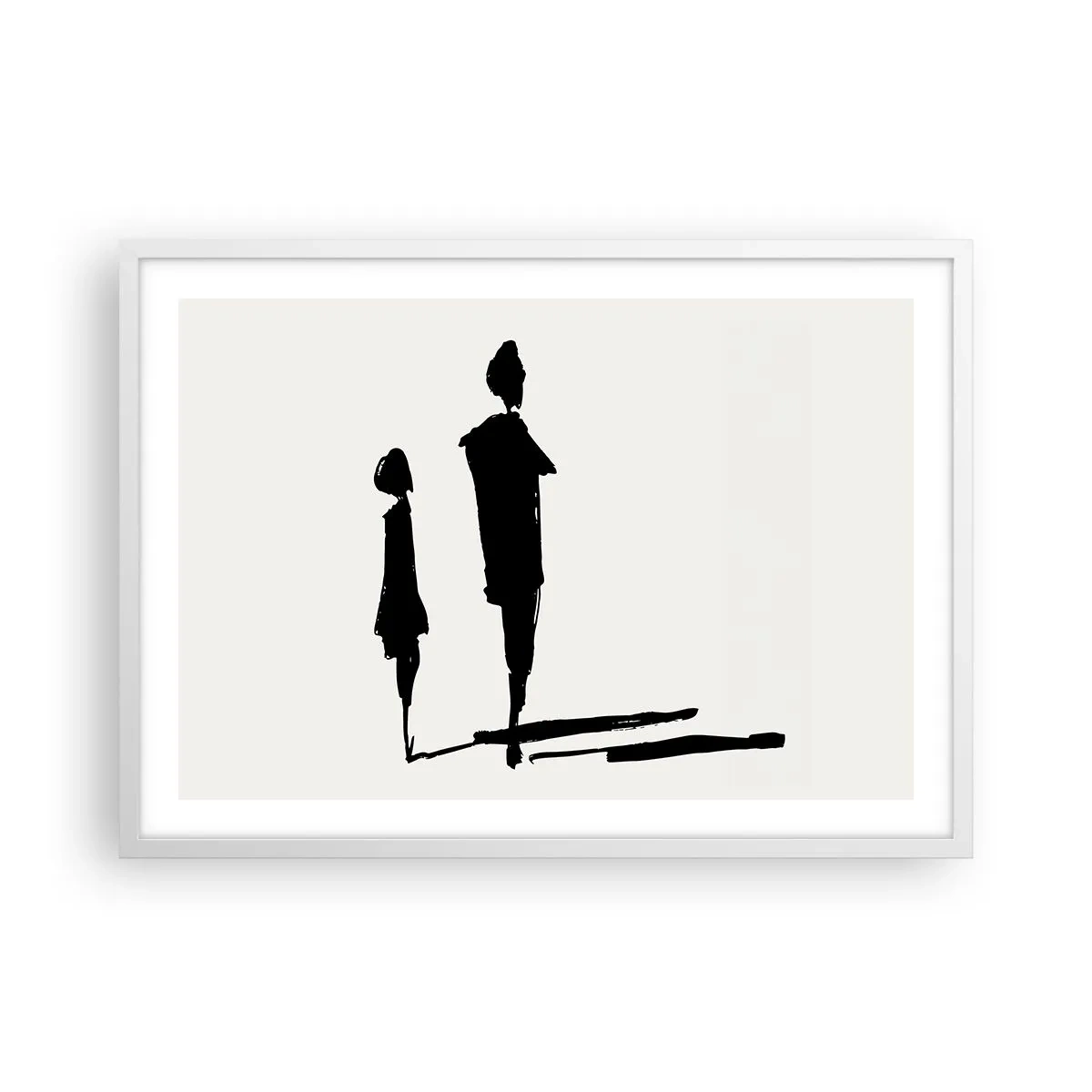 Plakat w białej ramie - Na pewno razem? - 70x50 cm