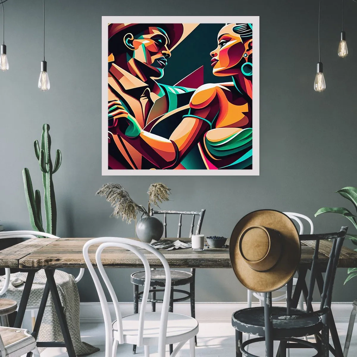 Plakat - W rytmie serca - 40x40 cm